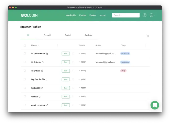 GoLogin Antidetect Browser