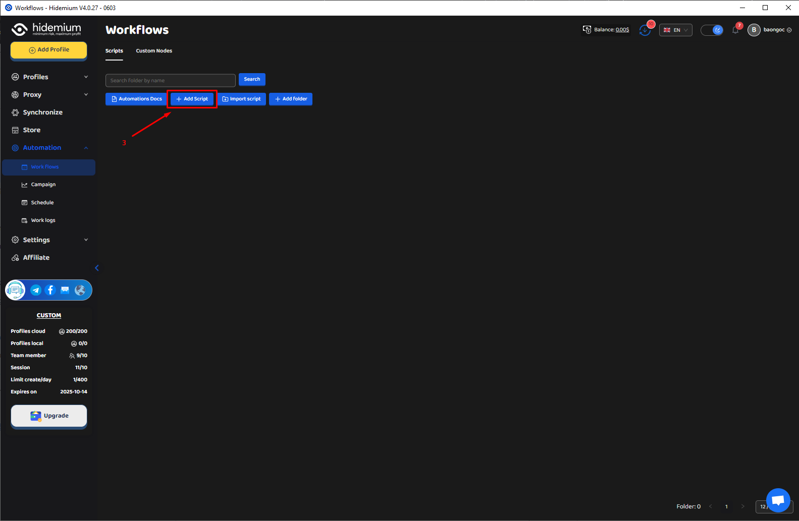 How to Write AI-Powered Prompt Scripts on Hidemium
