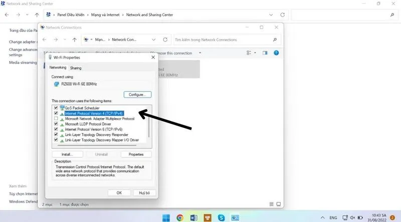 Instructions for changing DNS 1.1.1.1 on Windows PC
