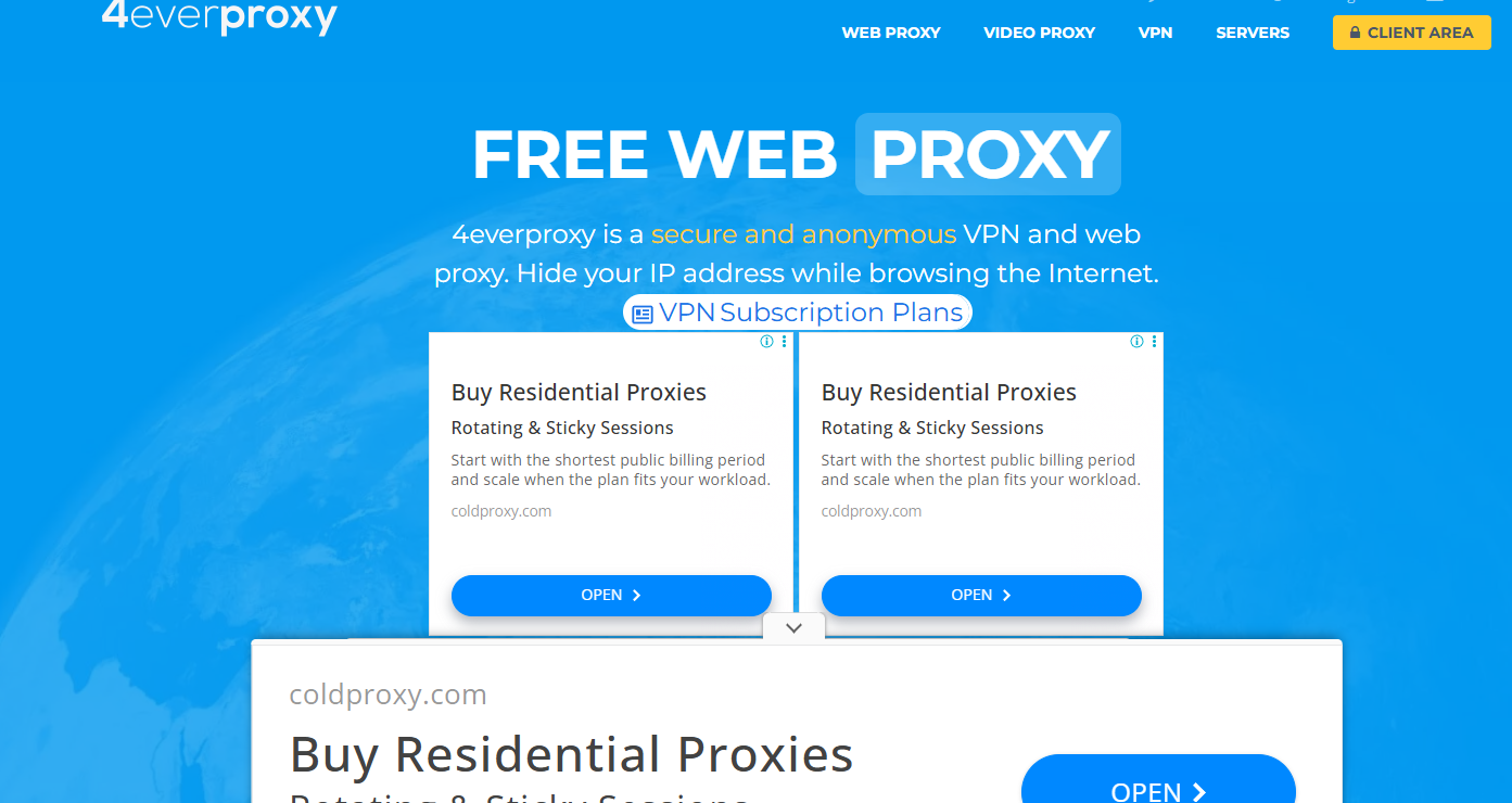 Proxyium Alternatives: 4everproxy