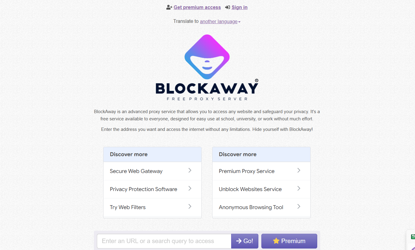 Proxyium Alternatives: BlockAway