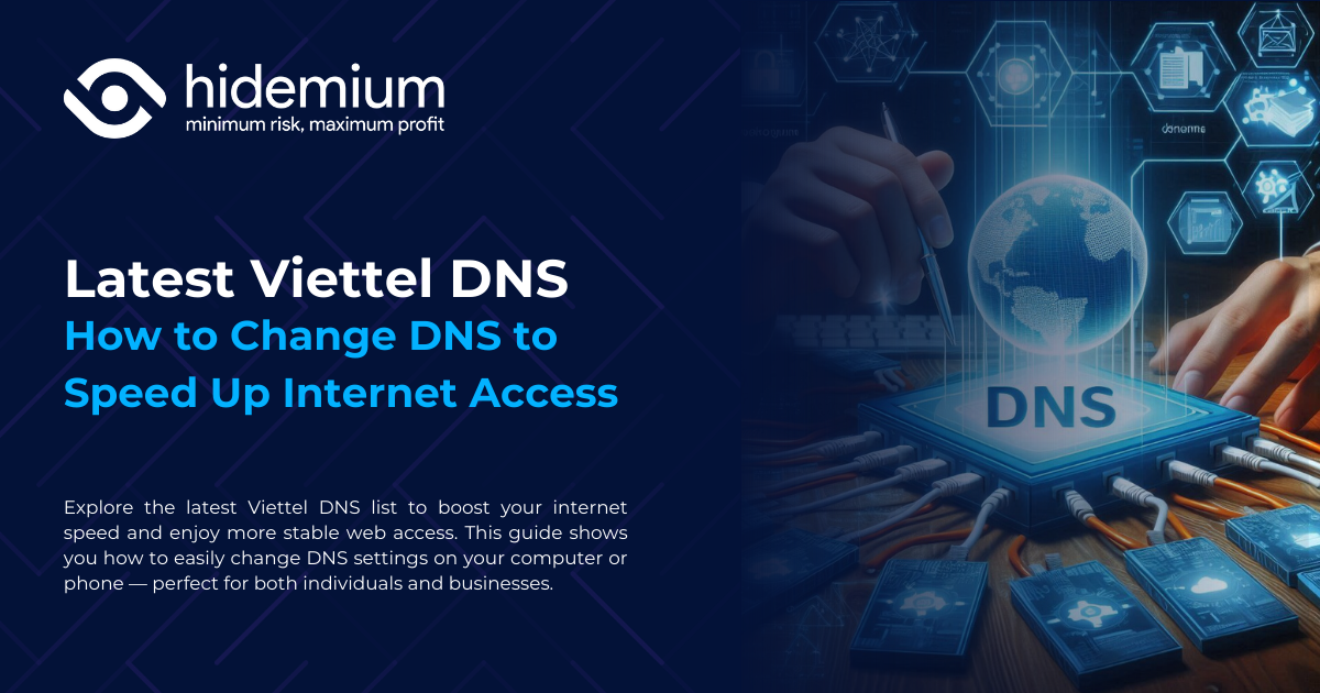 Список DNS Viettel и настройка для ускорения интернета
