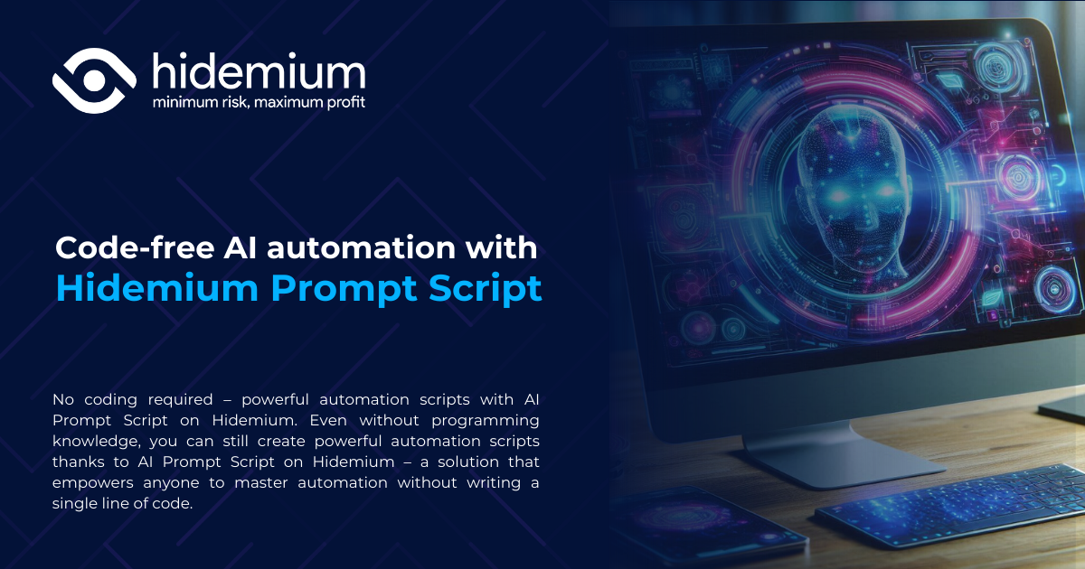 Hidemium AI Prompt Script 无代码自动化