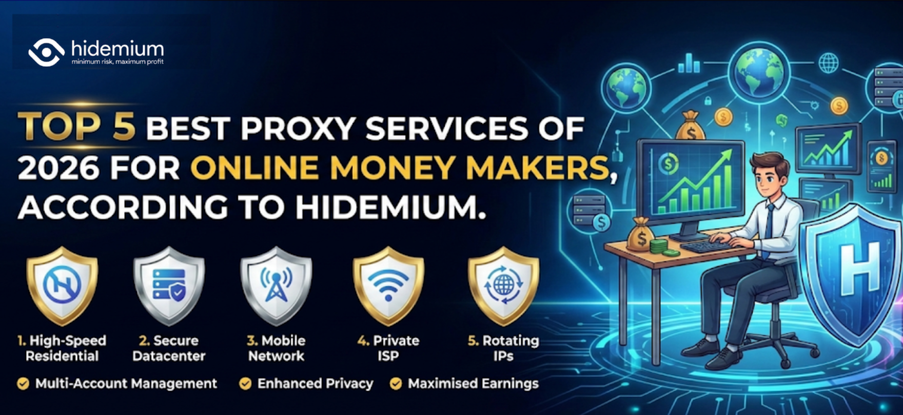 Top 5 Best Proxy Services for MMO in 2026 with Hidemium